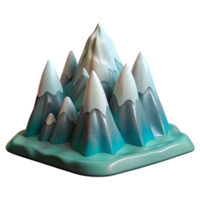 wonderful abstract Mountain Landscape Transparent Background detailed png