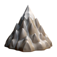 dramatic creative Mountain Peak Cutout Isolated with Jagged Edges genuine png