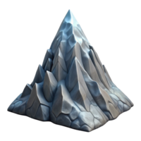 serene rustic Mountain Peak Cutout Isolated with Jagged Edges original png