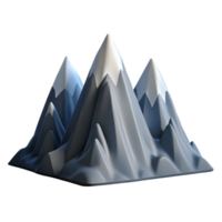 wonderful artistic Mountain Range Silhouette Isolated original png