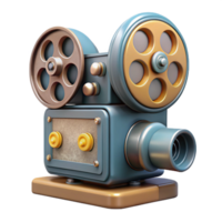 serene modern Movie Projector Vintage Style Isolated high quality png