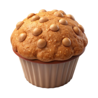 elegant traditional Muffin Isolated Transparent Background with Crumb Topping high resolution png