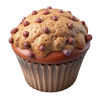 wonderful abstract Muffin Isolated Transparent Background with Crumb Topping detailed png