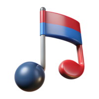 stunning rustic Music Note Cutout with Stem and Flag Transparent Background detailed png
