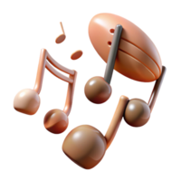 wonderful creative Music Notes Floating with Transparent Background exclusive png