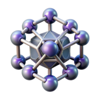 elegant minimalist Nanotechnology Structure Abstract Design Isolated Element png