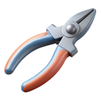 beautiful modern Needle Nose Pliers Side View Isolated authentic png