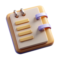extraordinary abstract Notebook with Handwritten Notes Isolated with Realistic Paper Texture detailed png