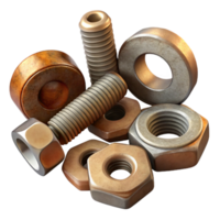 magnificent creative Nuts and Bolts Assorted Cutout Element high resolution png