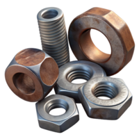 beautiful artistic Nuts and Bolts Assorted Cutout Element genuine png