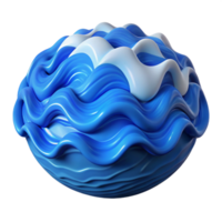 stunning minimalist Ocean Waves Blue Top View Cutout png