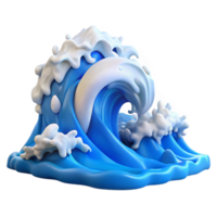 impressive traditional Ocean Waves Crashing on Shore Transparent Background detailed png