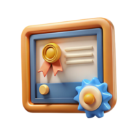vibrant rustic Online Course Certificate in Frame Isolated Transparent Background high quality png