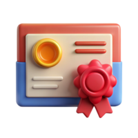 magnificent minimalist Online Course Certificate with Gold Seal Cutout high resolution png