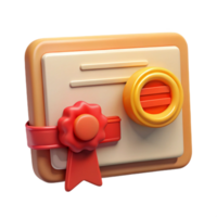 impressive minimalist Online Course Certificate with Gold Seal Cutout authentic png