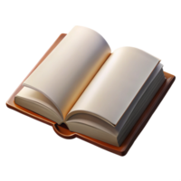 wonderful vintage Open Book with Blank Pages Isolated Element high quality png