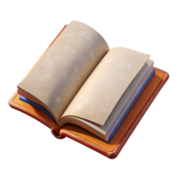 extraordinary modern Open Book with Blank Pages Isolated Element premium png