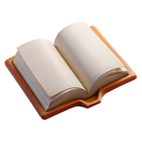 wonderful vintage Open Book with Blank Pages Isolated Element exclusive png