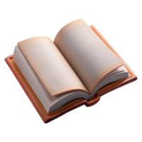 magnificent minimalist Open Book with Blank Pages Isolated Element exclusive png