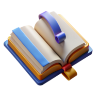 magnífico artístico aberto livro com favoritos lado Visão transparente fundo profissional png