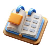 beautiful creative Open Book with Conference Schedule Isolated Element professional png