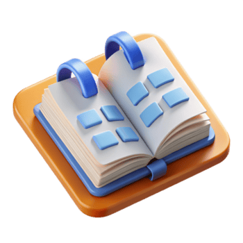 extraordinaire rustique ouvert livre avec conférence programme isolé élément haute résolution png