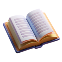 serene abstract Open Book with Handwritten Notes Transparent Background professional png