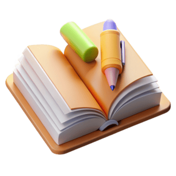 extraordinário criativo aberto livro com marcador topo Visão transparente Alto resolução png