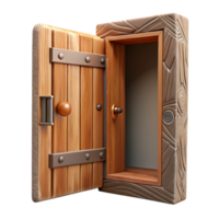 elegant traditional Open Door New Beginnings Wooden Texture Cutout high resolution png