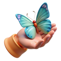 wonderful vintage Open Hand Holding a Heart Isolated Element high resolution png
