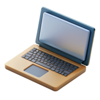 wonderful abstract Open Laptop with Blank Screen Top View Cutout professional png