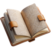 vibrant rustic Open Travel Journal Blank Pages Isolated high resolution png