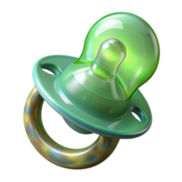 impressive modern Pacifier Green and Transparent Isolated professional png