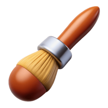 deslumbrante clássico pincel bem gorjeta detalhado Visão isolado genuíno png