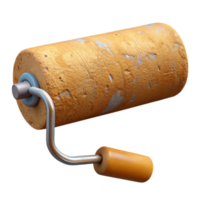impressive abstract Paint Roller Creating Texture on Wall Transparent Background professional png