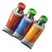 serene abstract Paint Tubes Assorted Colors Isolated original png