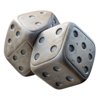 magnificent minimalist Pair of Dice Isolated Element authentic png