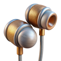 stunning abstract Pair of Earbuds with Wire Isolated original png