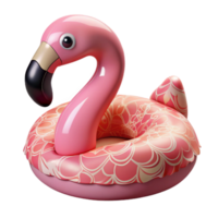 dramatic rustic Pink Flamingo Float Cutout Transparent Background authentic png