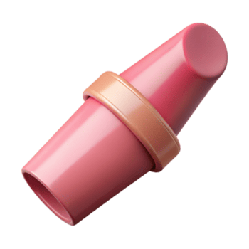 großartig zeitgenössisch Rosa Lippenstift Tube abgewinkelt Aussicht isoliert auf transparent Hintergrund png