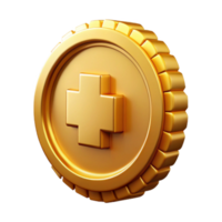 stunning creative Pixel Art Coin Isolated Element with Gold Color original png