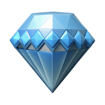 magnífico rústico pixel arte diamante ícone transparente fundo original png