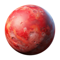 extraordinary artistic Planet Mars with Red Surface Transparent high resolution png