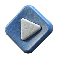 serene abstract Play Icon Triangle Shape Isolated Element high resolution png