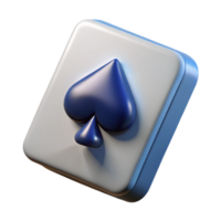 serene rustic Playing Card Spade Ace Isolated on Transparent Background detailed png
