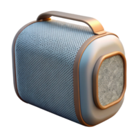 magnificent vintage Portable Bluetooth Speaker Side View Transparent Background detailed png