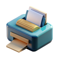 dramatic rustic Printer with Paper Tray Open Transparent exclusive png