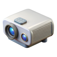 magnífico criativo projetor com controlo remoto ao controle lado Visão transparente fundo Prêmio png