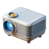 extraordinary modern Projector with Remote Control Side View Transparent Background high quality png