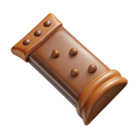 magnificent rustic Protein Bar Chocolate Flavor Isolated Element detailed png